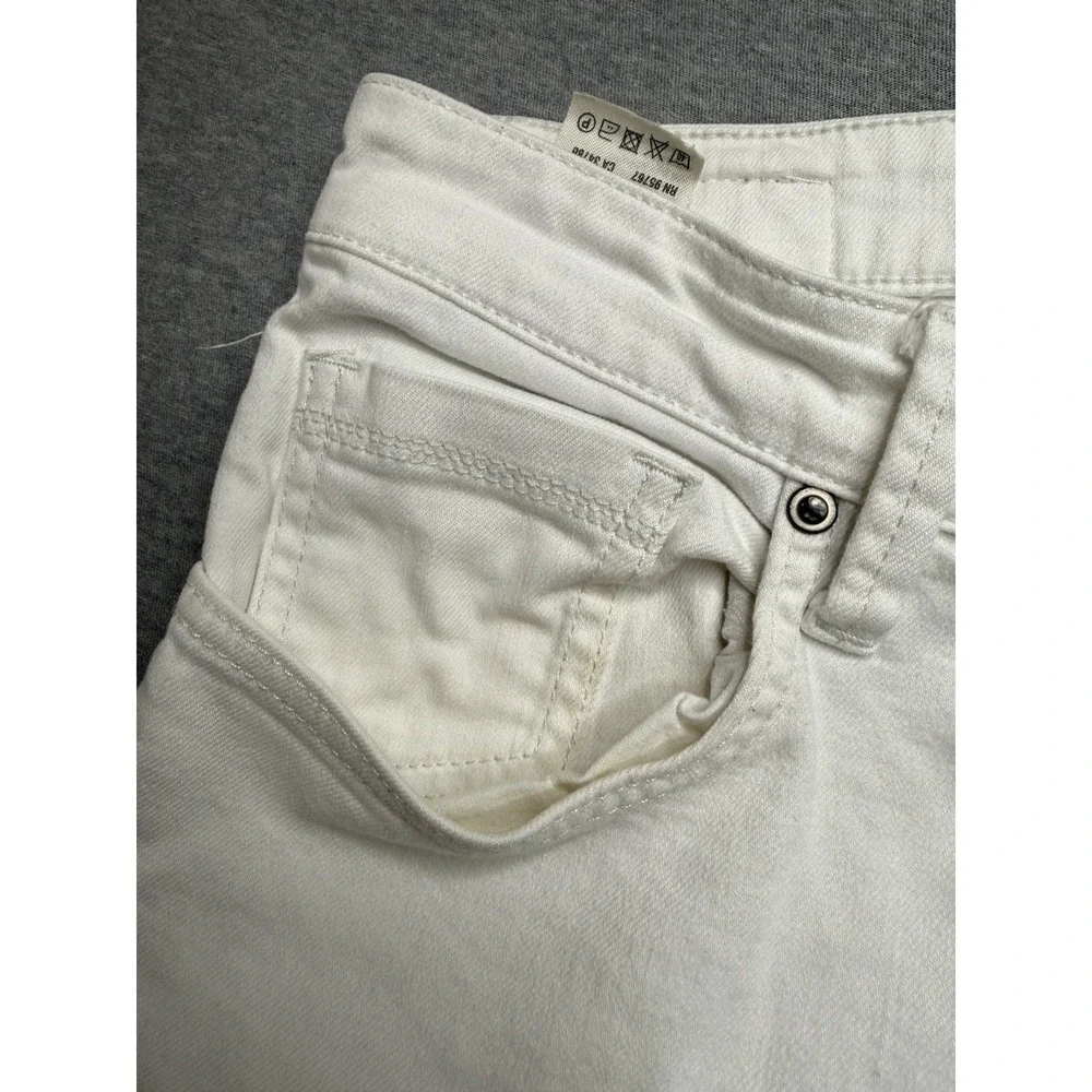 MAVi Jake Slim Leg 5-Pocket Stretch Denim Jeans. White, Men's 30x28